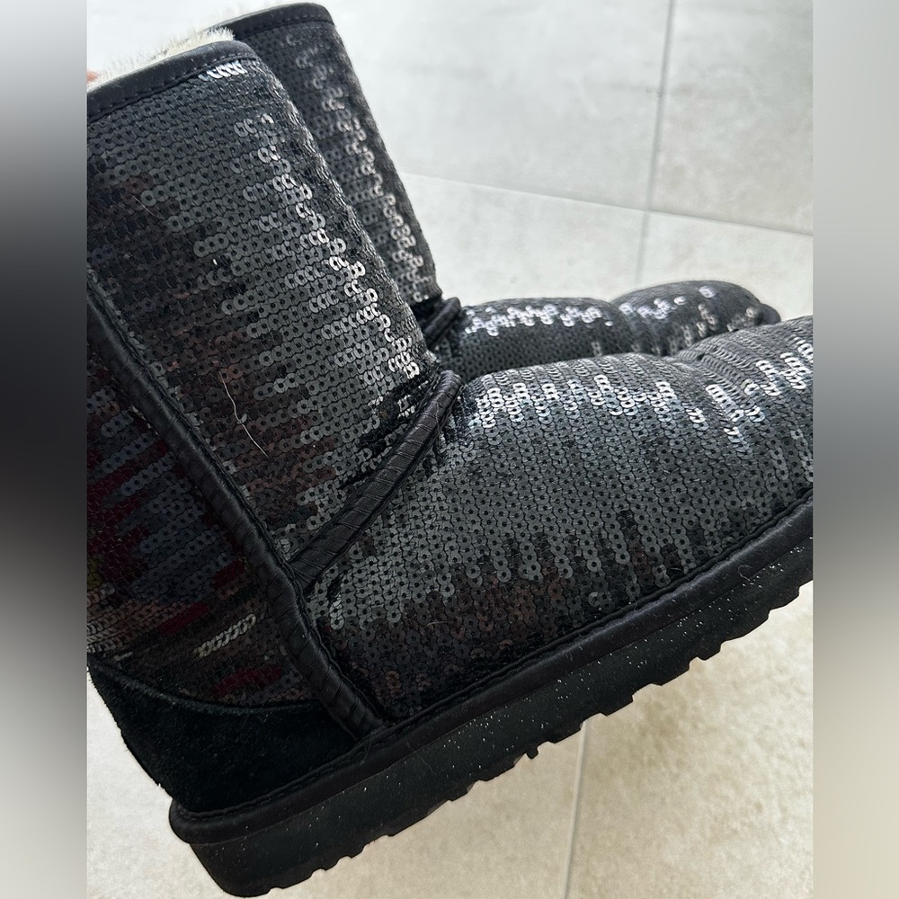 Authentic UGG Black Sequin Boots